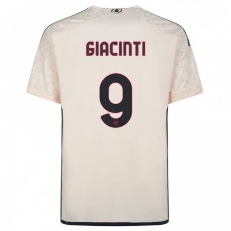 Kandiny Niño Camiseta Valentina Giacinti #9 Blanquecino 2ª Equipación 2023/24 La Camisa Chile