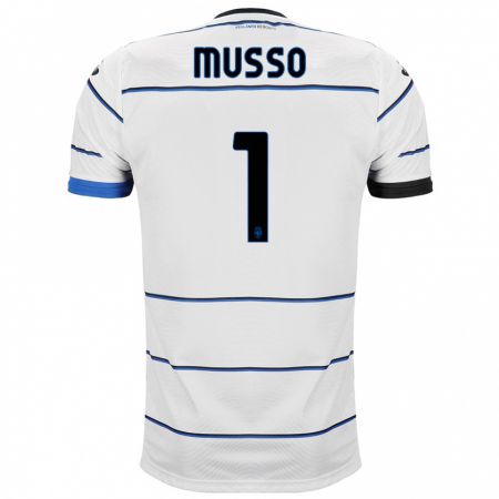 Kandiny Niño Camiseta Juan Musso #1 Blanco 2ª Equipación 2023/24 La Camisa Chile