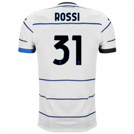Kandiny Niño Camiseta Francesco Rossi #31 Blanco 2ª Equipación 2023/24 La Camisa Chile