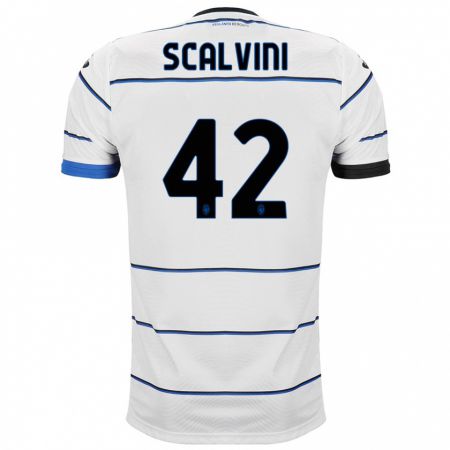 Kandiny Niño Camiseta Giorgio Scalvini #42 Blanco 2ª Equipación 2023/24 La Camisa Chile
