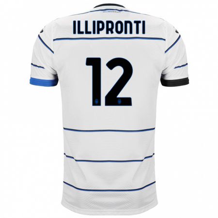 Kandiny Niño Camiseta Filippo Illipronti #12 Blanco 2ª Equipación 2023/24 La Camisa Chile