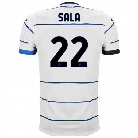 Kandiny Niño Camiseta Lorenzo Sala #22 Blanco 2ª Equipación 2023/24 La Camisa Chile
