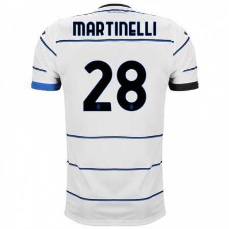 Kandiny Niño Camiseta Gabriel Martinelli #28 Blanco 2ª Equipación 2023/24 La Camisa Chile