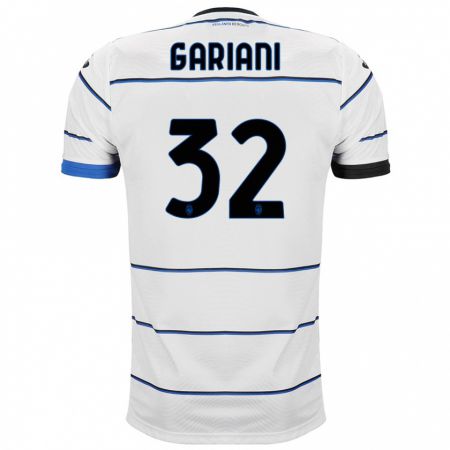 Kandiny Niño Camiseta Niccolò Gariani #32 Blanco 2ª Equipación 2023/24 La Camisa Chile
