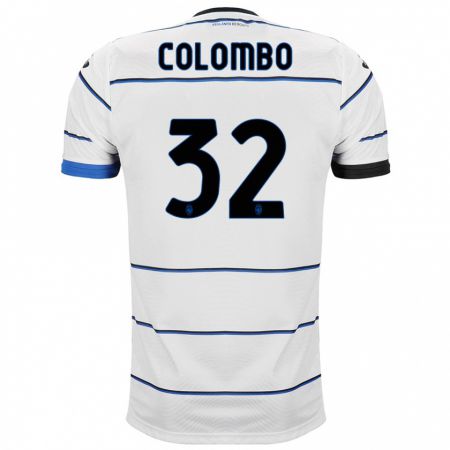 Kandiny Niño Camiseta Matteo Colombo #32 Blanco 2ª Equipación 2023/24 La Camisa Chile