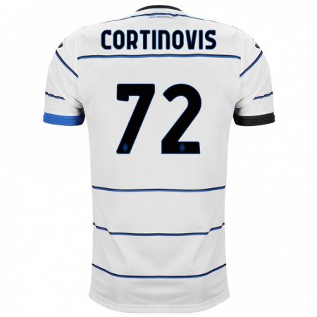 Kandiny Niño Camiseta Alessandro Cortinovis #72 Blanco 2ª Equipación 2023/24 La Camisa Chile