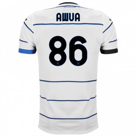 Kandiny Niño Camiseta Theophilus Awua #86 Blanco 2ª Equipación 2023/24 La Camisa Chile