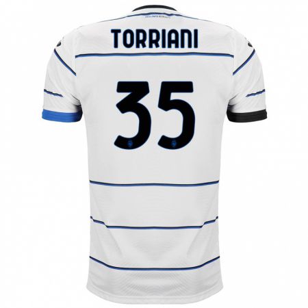 Kandiny Niño Camiseta Andrea Torriani #35 Blanco 2ª Equipación 2023/24 La Camisa Chile