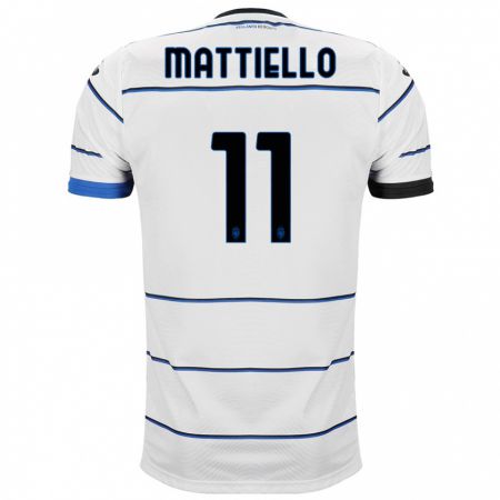 Kandiny Niño Camiseta Federico Mattiello #11 Blanco 2ª Equipación 2023/24 La Camisa Chile