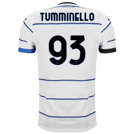 Kandiny Niño Camiseta Marco Tumminello #93 Blanco 2ª Equipación 2023/24 La Camisa Chile