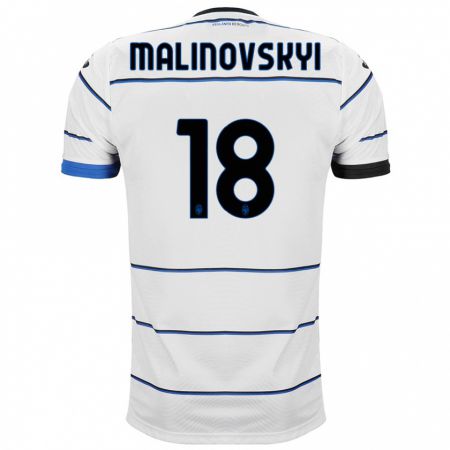 Kandiny Niño Camiseta Ruslan Malinovskyi #18 Blanco 2ª Equipación 2023/24 La Camisa Chile