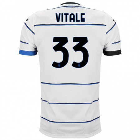 Kandiny Niño Camiseta Francesca Vitale #33 Blanco 2ª Equipación 2023/24 La Camisa Chile