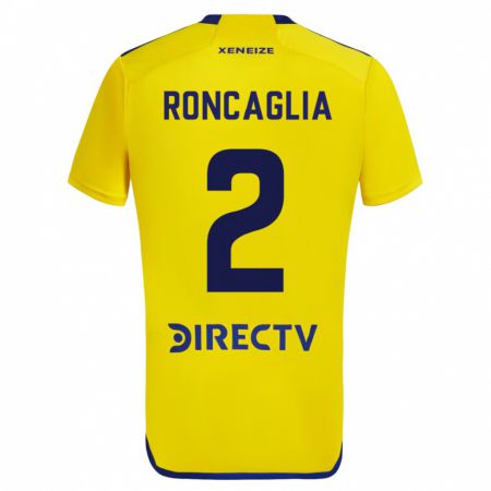 Kandiny Niño Camiseta Facundo Roncaglia #2 Amarillo 2ª Equipación 2023/24 La Camisa Chile