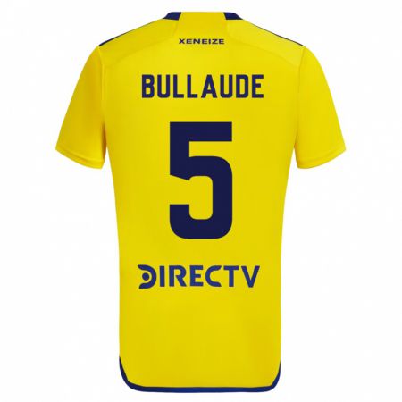 Kandiny Niño Camiseta Ezequiel Bullaude #5 Amarillo 2ª Equipación 2023/24 La Camisa Chile