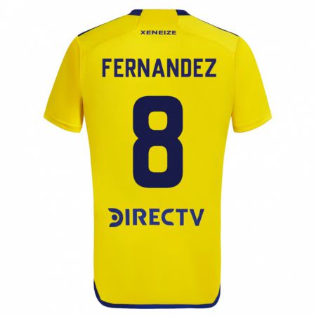 Kandiny Niño Camiseta Pol Fernández #8 Amarillo 2ª Equipación 2023/24 La Camisa Chile