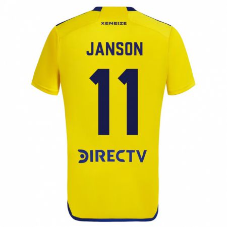 Kandiny Niño Camiseta Lucas Janson #11 Amarillo 2ª Equipación 2023/24 La Camisa Chile