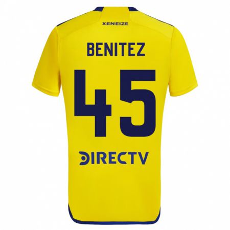 Kandiny Niño Camiseta Mauricio Benítez #45 Amarillo 2ª Equipación 2023/24 La Camisa Chile
