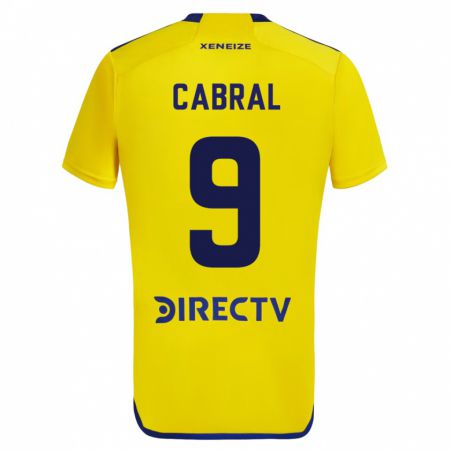 Kandiny Niño Camiseta Bruno Cabral #9 Amarillo 2ª Equipación 2023/24 La Camisa Chile