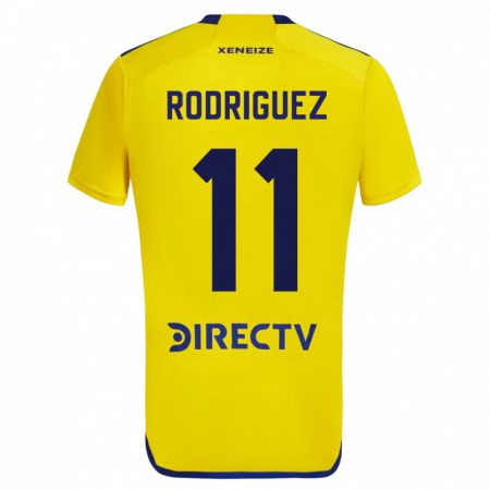 Kandiny Niño Camiseta Yamila Rodriguez #11 Amarillo 2ª Equipación 2023/24 La Camisa Chile