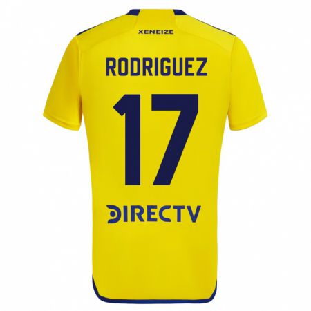 Kandiny Niño Camiseta Fanny Rodriguez #17 Amarillo 2ª Equipación 2023/24 La Camisa Chile