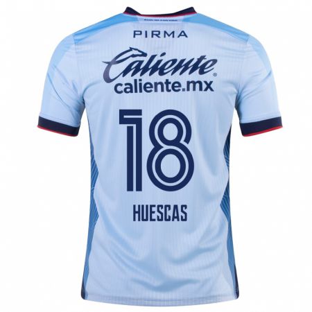 Kandiny Niño Camiseta Rodrigo Huescas #18 Cielo Azul 2ª Equipación 2023/24 La Camisa Chile