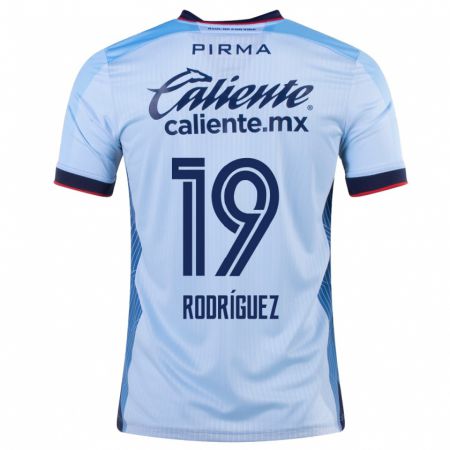 Kandiny Niño Camiseta Carlos Rodríguez #19 Cielo Azul 2ª Equipación 2023/24 La Camisa Chile
