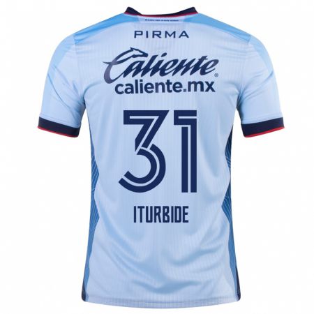 Kandiny Niño Camiseta Luis Iturbide #31 Cielo Azul 2ª Equipación 2023/24 La Camisa Chile