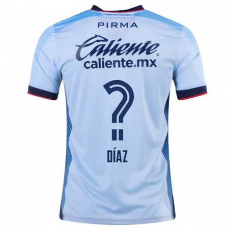Kandiny Niño Camiseta Josué Díaz #0 Cielo Azul 2ª Equipación 2023/24 La Camisa Chile