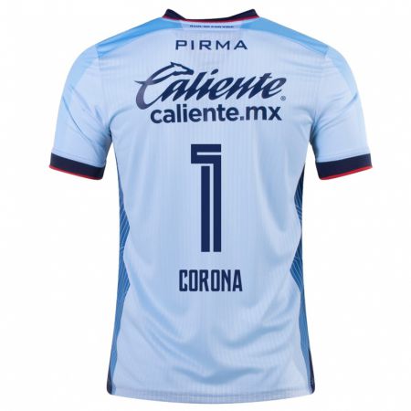 Kandiny Niño Camiseta Jose De Jesus Corona #1 Cielo Azul 2ª Equipación 2023/24 La Camisa Chile