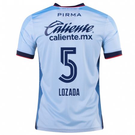 Kandiny Niño Camiseta Ana Lozada #5 Cielo Azul 2ª Equipación 2023/24 La Camisa Chile