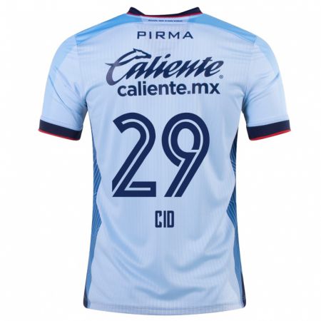 Kandiny Niño Camiseta Claudia Cid #29 Cielo Azul 2ª Equipación 2023/24 La Camisa Chile