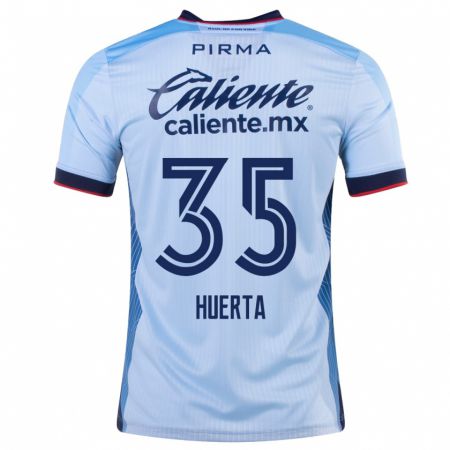Kandiny Niño Camiseta Renata Huerta #35 Cielo Azul 2ª Equipación 2023/24 La Camisa Chile