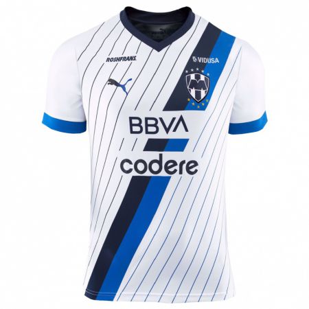 Kandiny Niño Camiseta Aylin Avilez #18 Blanco 2ª Equipación 2023/24 La Camisa Chile