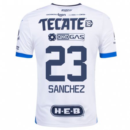 Kandiny Niño Camiseta Gustavo Sanchez #23 Blanco 2ª Equipación 2023/24 La Camisa Chile