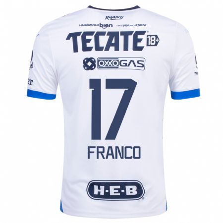 Kandiny Niño Camiseta Yamile Franco #17 Blanco 2ª Equipación 2023/24 La Camisa Chile