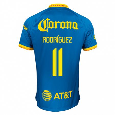 Kandiny Niño Camiseta Jonathan Rodríguez #11 Azul 2ª Equipación 2023/24 La Camisa Chile