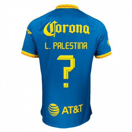 Kandiny Niño Camiseta Leonardo Palestina #0 Azul 2ª Equipación 2023/24 La Camisa Chile