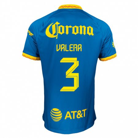 Kandiny Niño Camiseta Selene Valera #3 Azul 2ª Equipación 2023/24 La Camisa Chile