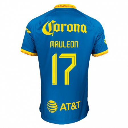 Kandiny Niño Camiseta Natalia Mauleon #17 Azul 2ª Equipación 2023/24 La Camisa Chile