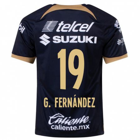 Kandiny Niño Camiseta Gabriel Fernández #19 Azul Oscuro 2ª Equipación 2023/24 La Camisa Chile