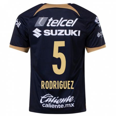 Kandiny Niño Camiseta Jeronimo Rodriguez #5 Azul Oscuro 2ª Equipación 2023/24 La Camisa Chile