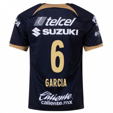Kandiny Niño Camiseta Marco Garcia #6 Azul Oscuro 2ª Equipación 2023/24 La Camisa Chile