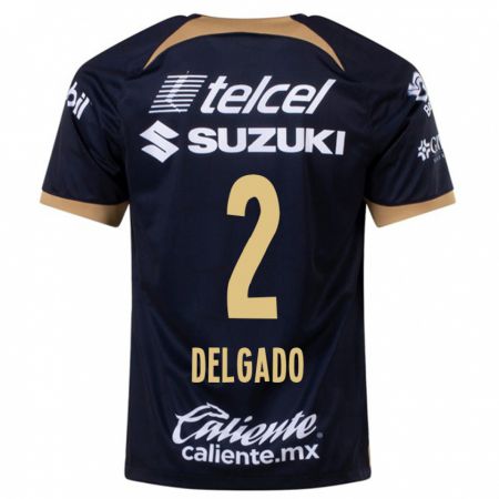 Kandiny Niño Camiseta Dirce Delgado #2 Azul Oscuro 2ª Equipación 2023/24 La Camisa Chile
