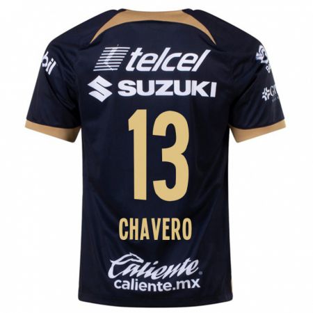Kandiny Niño Camiseta Paola Chavero #13 Azul Oscuro 2ª Equipación 2023/24 La Camisa Chile