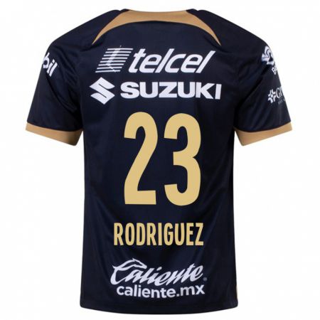 Kandiny Niño Camiseta Catherine Rodriguez #23 Azul Oscuro 2ª Equipación 2023/24 La Camisa Chile