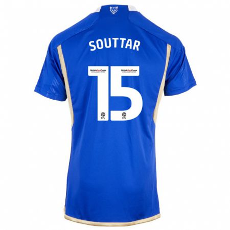 Kandiny Hombre Camiseta Harry Souttar #15 Azul Real 1ª Equipación 2023/24 La Camisa Chile
