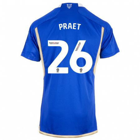 Kandiny Hombre Camiseta Dennis Praet #26 Azul Real 1ª Equipación 2023/24 La Camisa Chile