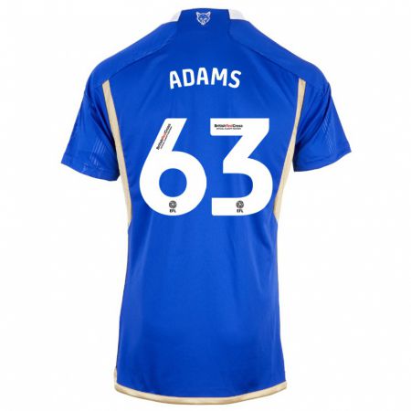 Kandiny Hombre Camiseta Bayli Spencer Adams #63 Azul Real 1ª Equipación 2023/24 La Camisa Chile