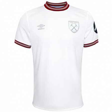 Kandiny Hombre Camiseta Conor Coventry #32 Blanco 2ª Equipación 2023/24 La Camisa Chile