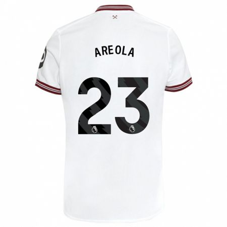 Kandiny Hombre Camiseta Alphonse Areola #23 Blanco 2ª Equipación 2023/24 La Camisa Chile